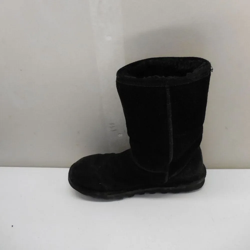 UGG Australia Bailey Bow Todler's Size 12 US Black‎ Suede Shearling Boots 3280T